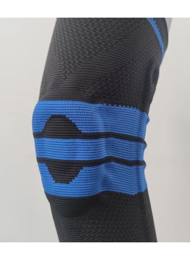 Cuken - 1-Pair Adjustable Elastic Sports Knee Brace with Gel Support and Side Rods Compression Knee Pad Knee Support for Running, Basketball and Sports Activities - Image 1