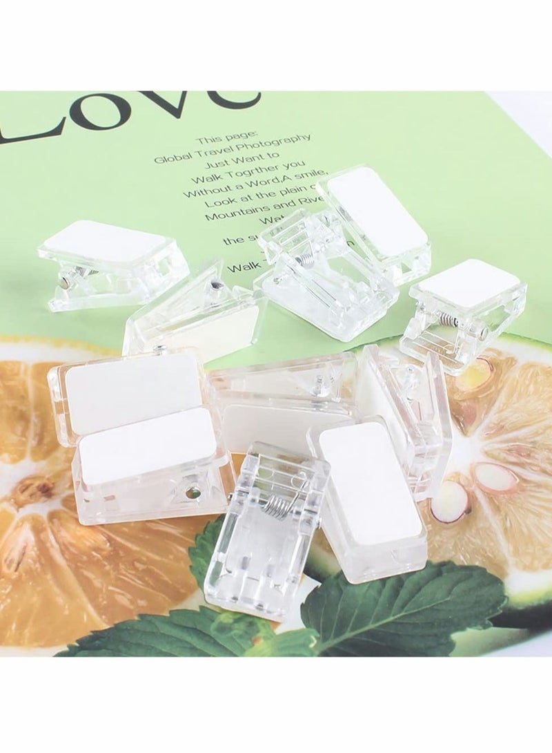 Captaintech Self-Adhesive Clips, Sticky Spring Clips, Tapestry Plastic Wall Clips, Double-Sided Adhesive Spring Clips for Photo Poster 40 Pieces - Image 4