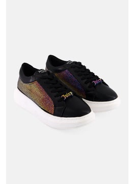 Juicy Couture Women Dorothy Lace Up Casual Shoes, Black  - Image 1