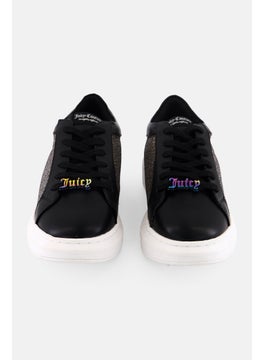 Juicy Couture Women Dorothy Lace Up Casual Shoes, Black  - Image 4