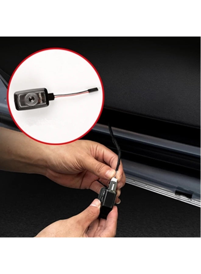Vierex Car Door Logo Welcome Lights & Exit Warning Lights for BYD Han DM / Song PLUS / Qin PRO / Seal / EA1 (2020-2021), Super Bright LED Projector Courtesy Lights, Plug & Play, 2PCS - Image 5