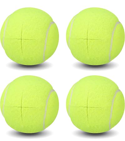 ANCKNE Walker Tennis Balls Precut Tennis Balls for Walkers 4PCS Walkers Legs Universal Precut Glide Balls, Heavy Duty Long Lasting Felt Pad Glide Coverings for Floor Protection (Yellow) - Image 1