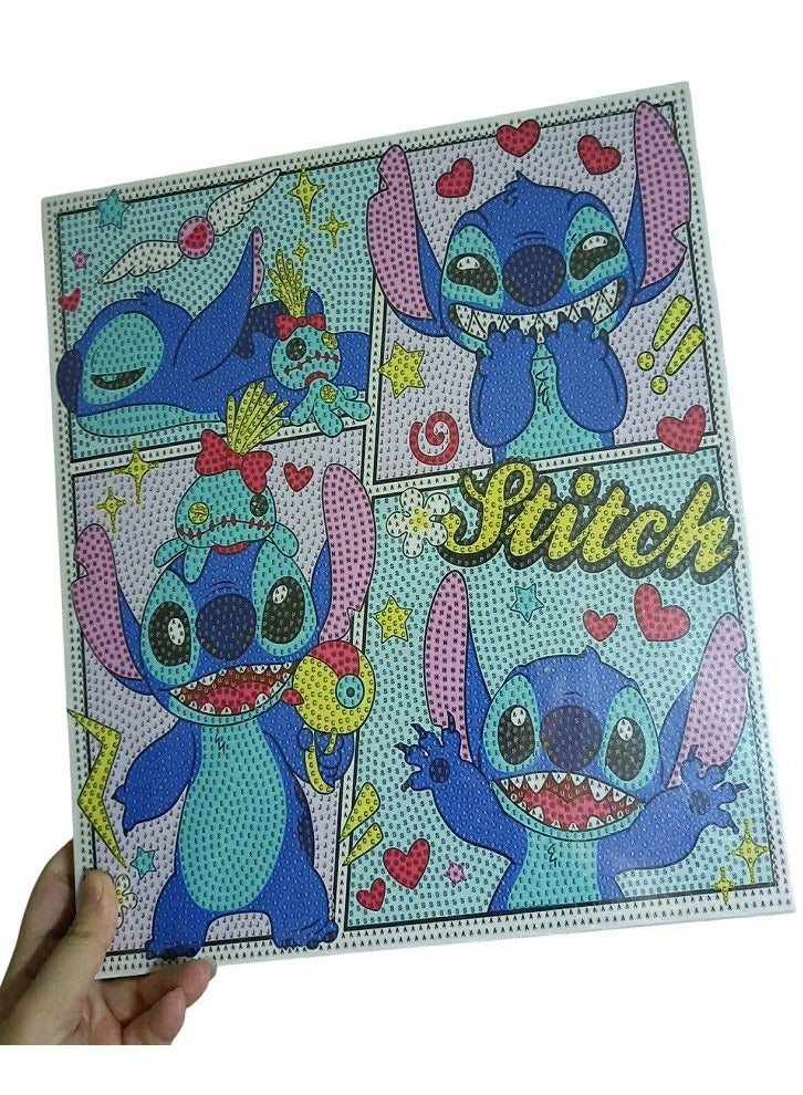 ستيتش مجموعة أدوات الرسم بالماس ثلاثية الأبعاد للأطفال لتنمية مهارات التركيز والصبر وتحسين التنسيق البصري 20 × 20 سم (ستيتش) - Image 1