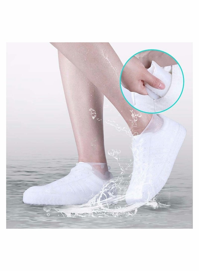 Durable Waterproof Shoe Covers, Non,Slip Overshoes for All Ages, Silicone Rubber Design