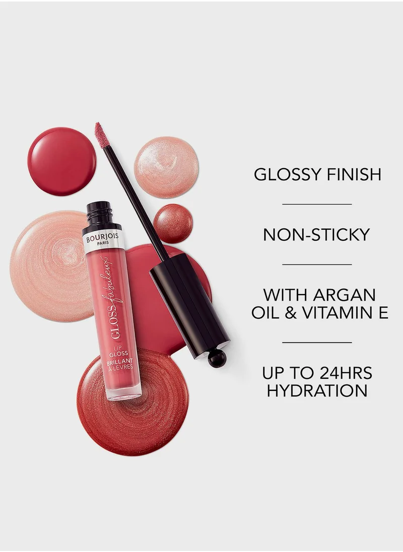 BOURJOIS PARIS Gloss Fabuleux Lip Gloss - 01 - Glow'Bally Chic, 3.5ml