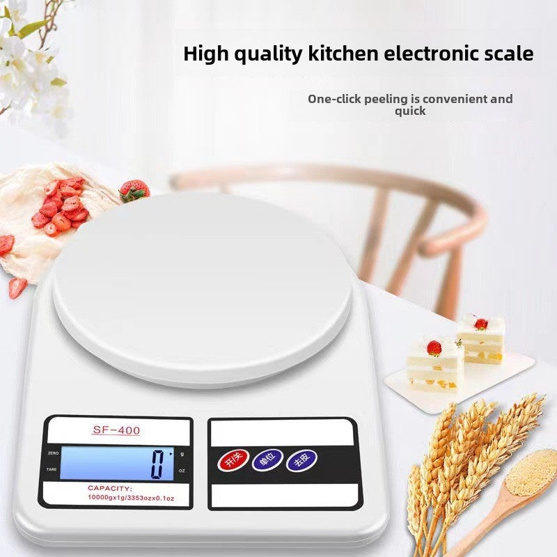 Electronic scale baking scale household precision kitchen scale factory direct small food scale gram scale factory wholesale discount White 