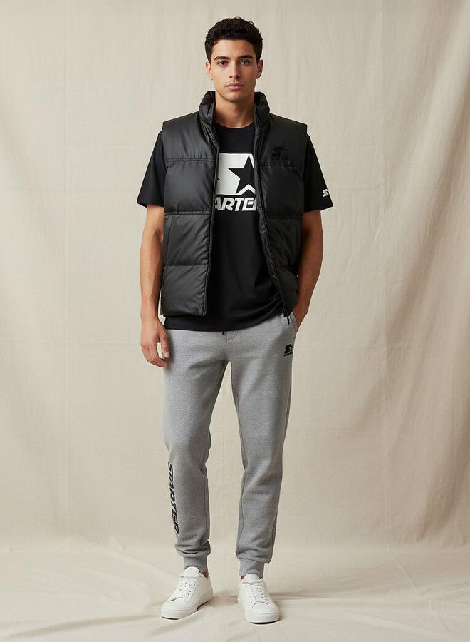 STARTER Men Relaxed Fit Quilted Sleeveless Puffer Jacket - Image 2