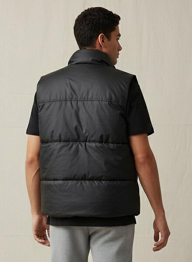 STARTER Men Relaxed Fit Quilted Sleeveless Puffer Jacket - Image 3
