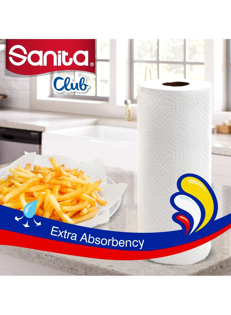Sanita 2 Ply Kitchen Towel  40 Sheets Pack of 6 - Image 3