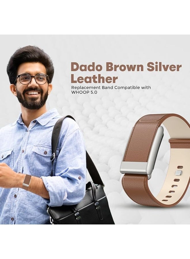 دادو سوار دادو لوكس الجلدي المدبب البديل متوافق مع أجهزة تتبع اللياقة البدنية WHOOP 5.0 وOne وPeak وLife - متين ومريح | غير متوافق مع الجيل الرابع من WHOOP - Image 2