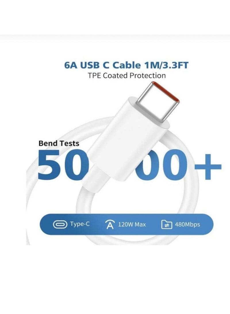 شاحن Mi الأصلي توربو بقوة 120 واط، محول سريع مع كابل USB من النوع C بطول 1 متر (النوع A) - المملكة المتحدة - Image 3
