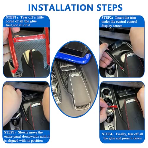 Yipmotiv 2pcs Genuine Carbon Fiber Gear Shift Base Trim for Corvette C8 Z51 Z06 ZR1 Coupe HTC Stingray 2020 2021 2022 2023 2024,for C8 Corvette Drive Mode Selector Knob Control Overlay - Image 3