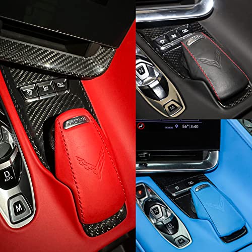 Yipmotiv 2pcs Genuine Carbon Fiber Gear Shift Base Trim for Corvette C8 Z51 Z06 ZR1 Coupe HTC Stingray 2020 2021 2022 2023 2024,for C8 Corvette Drive Mode Selector Knob Control Overlay - Image 5