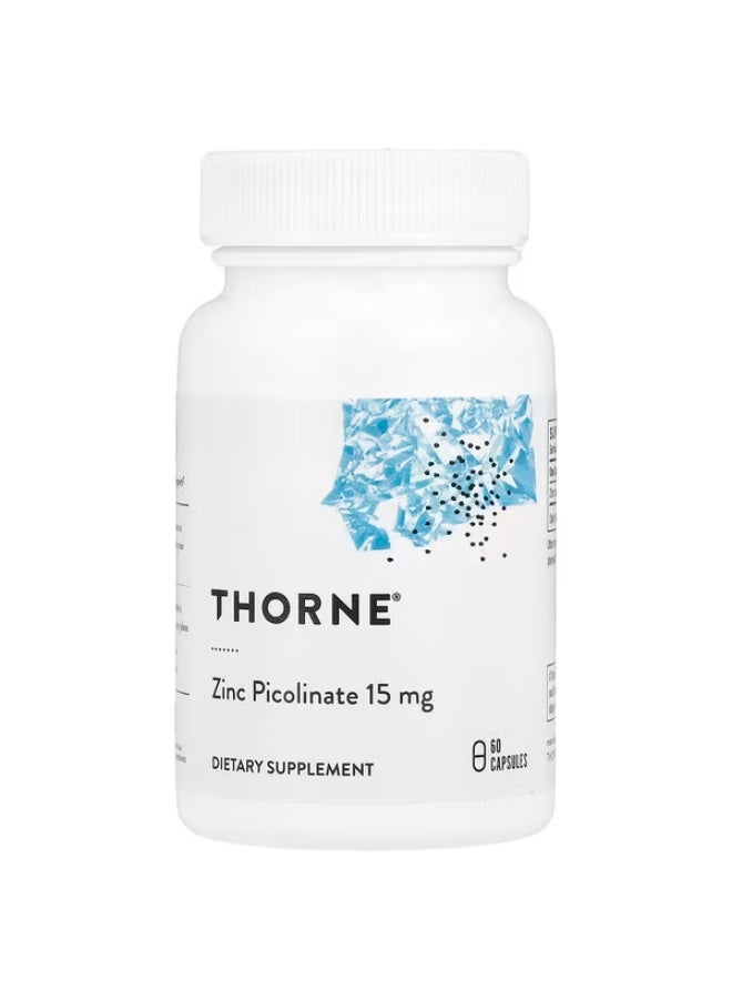 Thorne, Zinc Picolinate, 15 mg, 60 Capsules