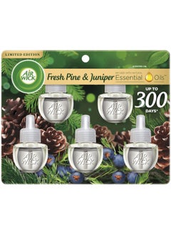 Plug In Scented Oil Refill 5 Ct Fresh Pine And Juniper Air Freshener Essential Oils Fall Scent Fall D Cor