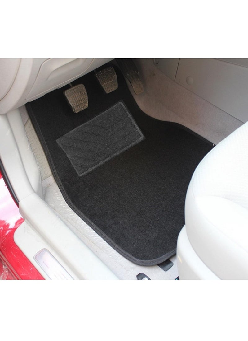 RATSAW Universal Fit Car Floor Mat Premium velvet Car Floor Mats  fit for SUV Trucks sedans Vans Set of 5 Black  - Image 5