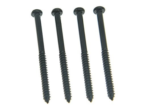 KAISH Pack of 20 Bass Guitar Mounting Screws and Springs for Precision P or J Bass and P90 Soap Bar Pickups - Black - Image 4