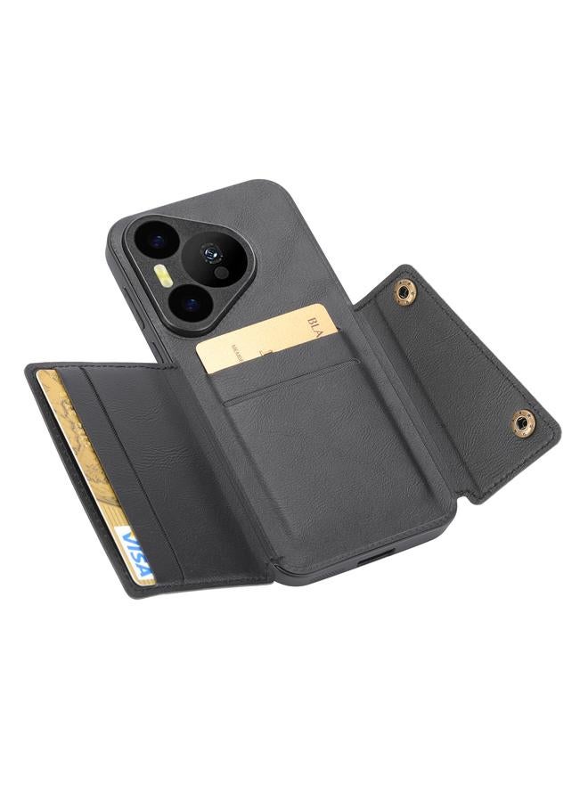 Zaboon Case For Huawei Pura 70 Double Buckle Card Slots Magnetic Phone Case - Image 2