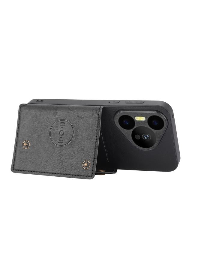 Zaboon Case For Huawei Pura 70 Double Buckle Card Slots Magnetic Phone Case - Image 3