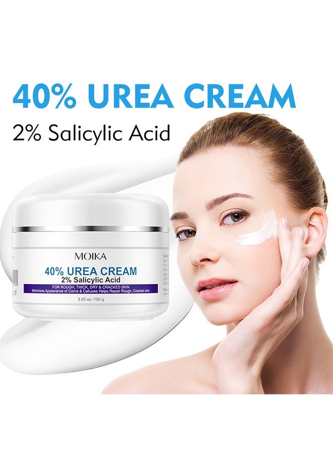MOIKA Anti-Cracking Nourishing and Moisturizing Hand and Foot Cream，40% Urea Cream plus Salicylic Acid 2%, Softens Cuticles on Rough Skin of Hands and Feet  - Image 4