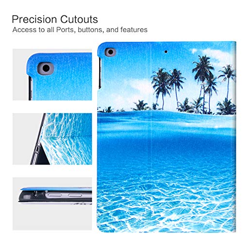 Vimorco for iPad 9.7 inch 2018/2017 Case, Premium Leather Case, Protective Hard Shell Cover for Apple iPad Air 1/2 for iPad 6th/5th Generation with Auto Wake/Sleep, Beach - Image 3