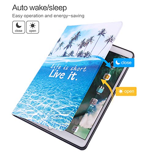 Vimorco for iPad 9.7 inch 2018/2017 Case, Premium Leather Case, Protective Hard Shell Cover for Apple iPad Air 1/2 for iPad 6th/5th Generation with Auto Wake/Sleep, Beach - Image 5