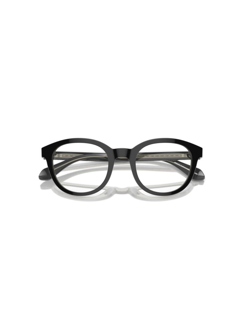 GIORGIO ARMANI Giorgio Armani Man Phantos  Eyeglasses- Ar 7256 - Lense Size:48Mm - Top Black/Trasparent Green - Image 5