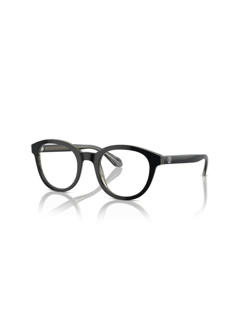 GIORGIO ARMANI Giorgio Armani Man Phantos  Eyeglasses- Ar 7256 - Lense Size:48Mm - Top Black/Trasparent Green - Image 1