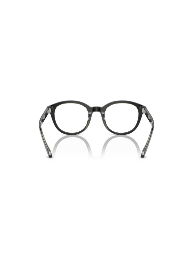 GIORGIO ARMANI Giorgio Armani Man Phantos  Eyeglasses- Ar 7256 - Lense Size:48Mm - Top Black/Trasparent Green - Image 3