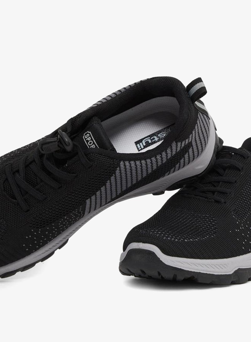 Styli Striped Lace Up Sneakers - Image 3