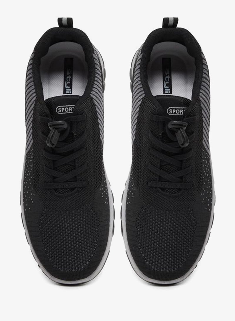 Styli Striped Lace Up Sneakers - Image 5