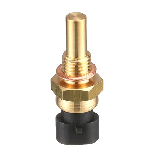 GKmow 1 PC Engine Temperature Sensor, ECT Temp Sensor Replace 15404280 12191170 60811520 12608814, Car Parts, Compatible with Delphi (Gold) - Image 1