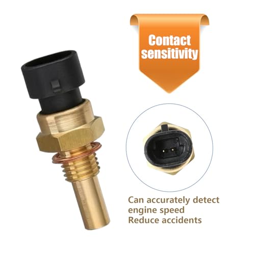 GKmow 1 PC Engine Temperature Sensor, ECT Temp Sensor Replace 15404280 12191170 60811520 12608814, Car Parts, Compatible with Delphi (Gold) - Image 4