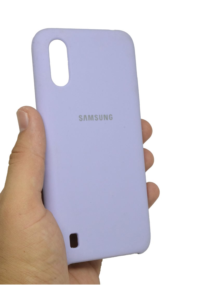 جالاكسي ديزاين غطاء واقٍ من السيليكون لهاتف Samsung Galaxy A01 جراب رفيع وأنيق مع بطانة داخلية من الألياف الدقيقة  - Image 3