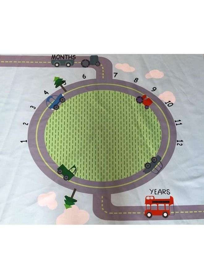 BabyMoon Designer Growth Baby Photography Propsphoto Blanket Photoshoot Bedsheet Best Baby Shower Gift (Car40 X 40 Inch) - Image 2