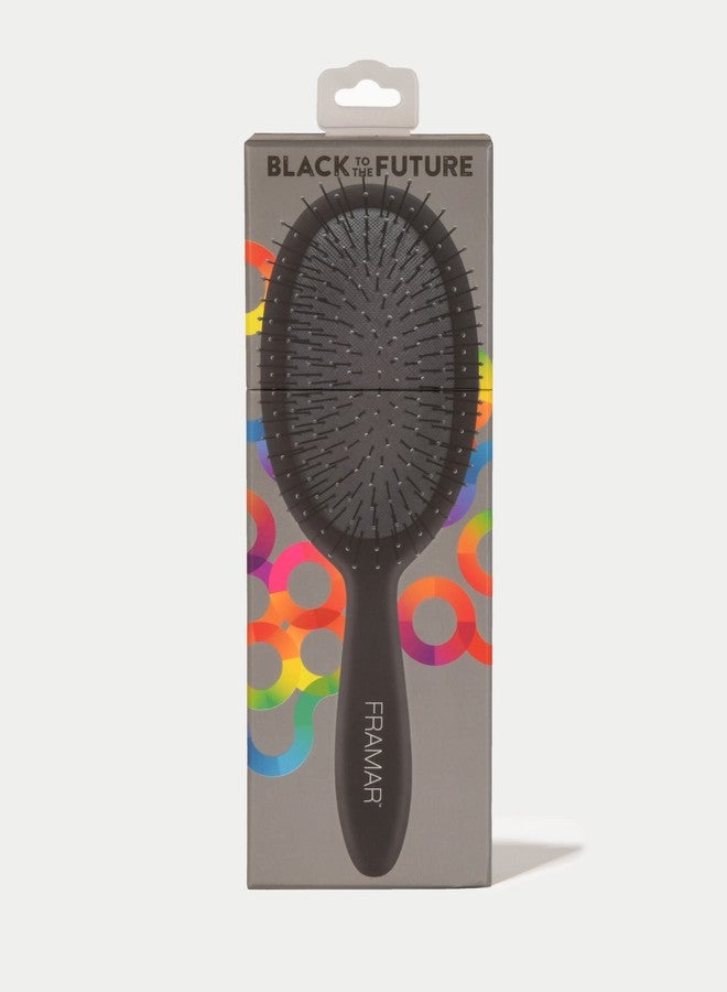 Framar Detangling Brush for Curly Hair - Hair Brushes for Women Detangler, Wet Detangler Hair Brush Wet, Wet Hairbrush For Women, Hairbrushes, Wet Hair Brush Detangler - Reduces Hair Breakage Black - Image 3