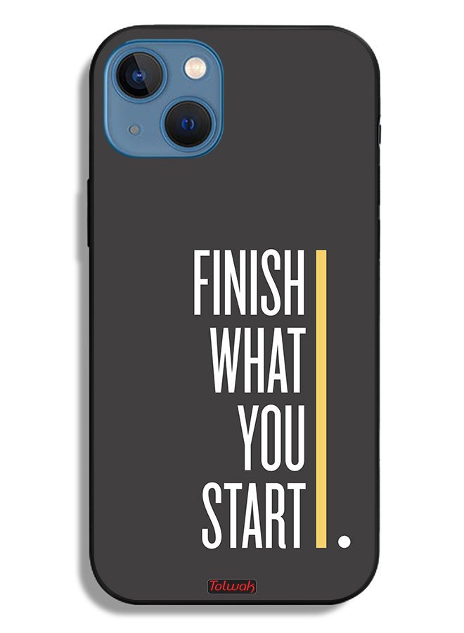 Tolwak Apple iPhone 13 Protective Case Finish What You Start - Image 2