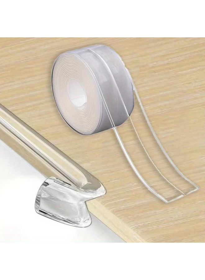 لفتين شريط لاصق ذاتي للعزل المائي للمطبخ وحوض الغسيل والموقد وطاولة العمل والحمام - Image 3