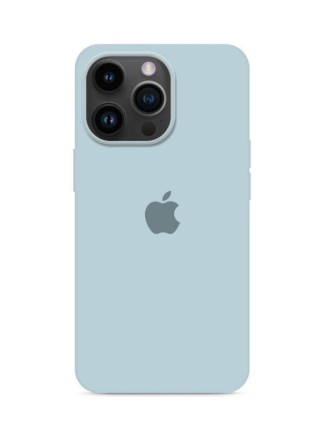 NIBEMINENT Silicone Case Cover Liquid Gel Soft Ultra Slim Shockproof Back Full Body Protection For Apple iPhone 14 Pro Max 6.7 inch Light Blue - Image 1