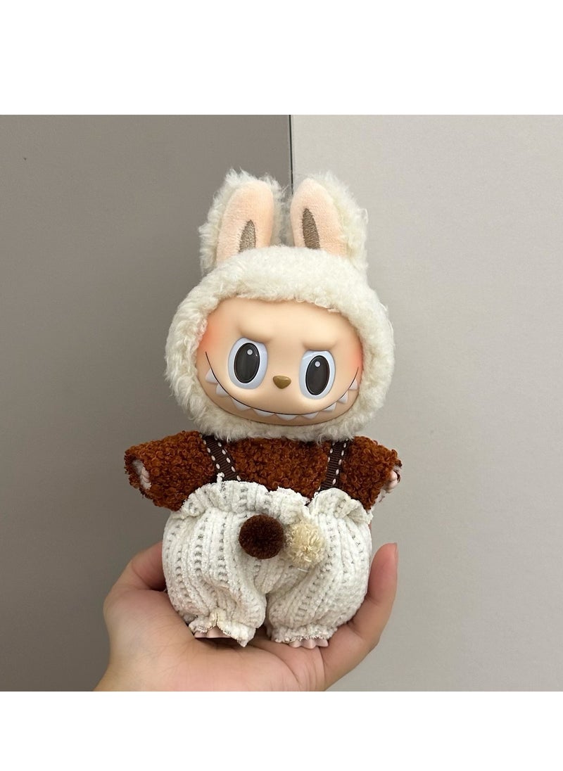 LABUBU Labubu Clothes - Labubu Outfit, Chic Style Set for Labubu Dolls, 17cm Doll Clothes Suitable for labubu Dolls Accessories 