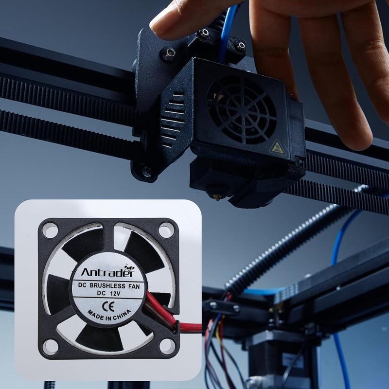 Antrader 5-Pack 3010 12V DC Brushless Cooling Fan 30x30x10mm for 3D Printer - Image 2