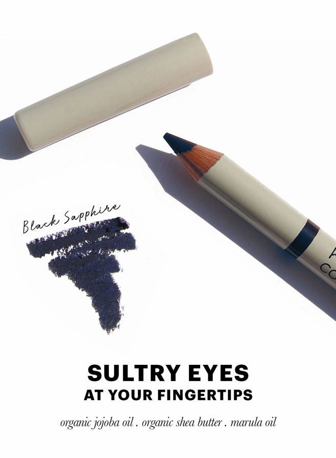 Jillian Dempsey Khôl Eyeliner | Waterproof Eyeliner Pencil with Built-in Smudger | Long-Lasting Intense Color I Black Sapphire - Image 2