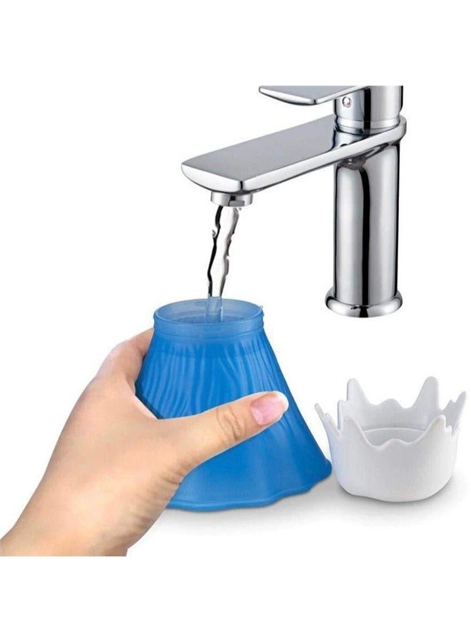 Generic Microwave Oven Cleaner With Vinegar Water Blue/White，Volcano Microwave Cleaner- Microwave Oven Steam Cleaner,High Temperature Steamer Easily Crud in Minutes Steam Cleans and Disinfects with Vinegar and Water for Kitchen  - Image 3