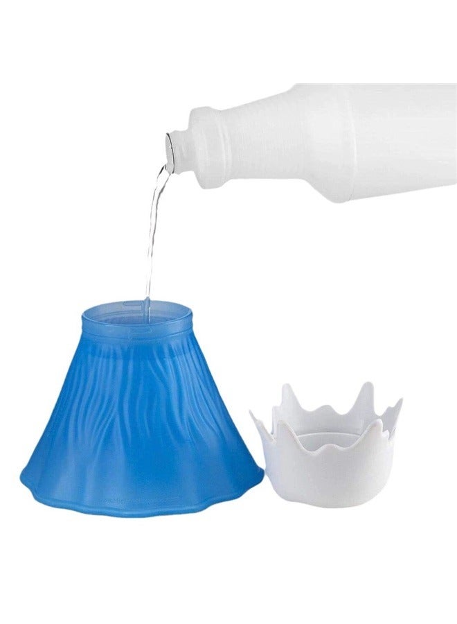 Generic Microwave Oven Cleaner With Vinegar Water Blue/White，Volcano Microwave Cleaner- Microwave Oven Steam Cleaner,High Temperature Steamer Easily Crud in Minutes Steam Cleans and Disinfects with Vinegar and Water for Kitchen  - Image 4