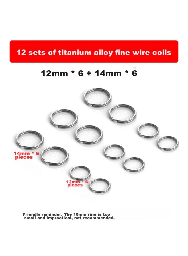 Laben Titanium Alloy Key Ring, Keychain, Quick-release Hook, Car Flat Ring, Flat Round Ring, Key Ring Accessory - Image 1