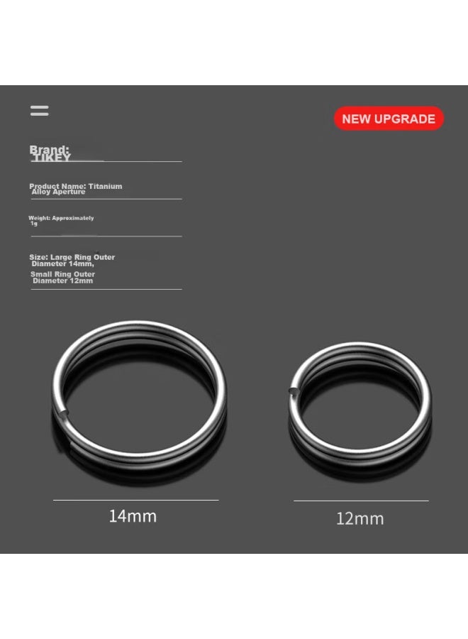 Laben Titanium Alloy Key Ring, Keychain, Quick-release Hook, Car Flat Ring, Flat Round Ring, Key Ring Accessory - Image 5
