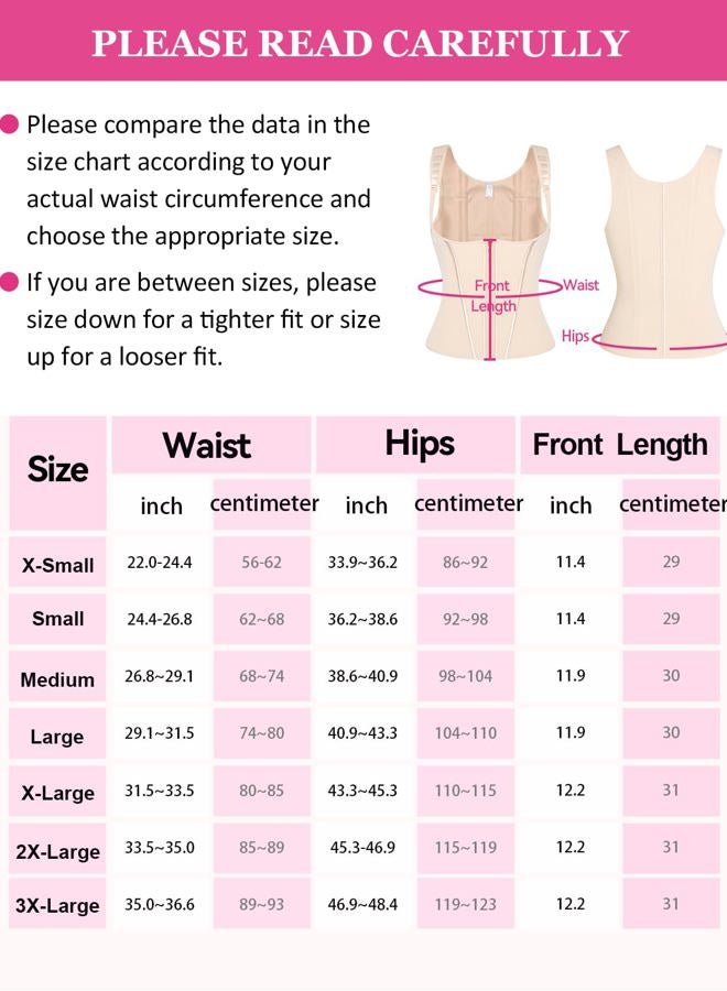 SHAPSHE Waist Trainer for Women, Tummy Control Sports Girdle, Workout Body Shaper with Adjustable Shoulder Strap, Khaki-classic, M - Image 3