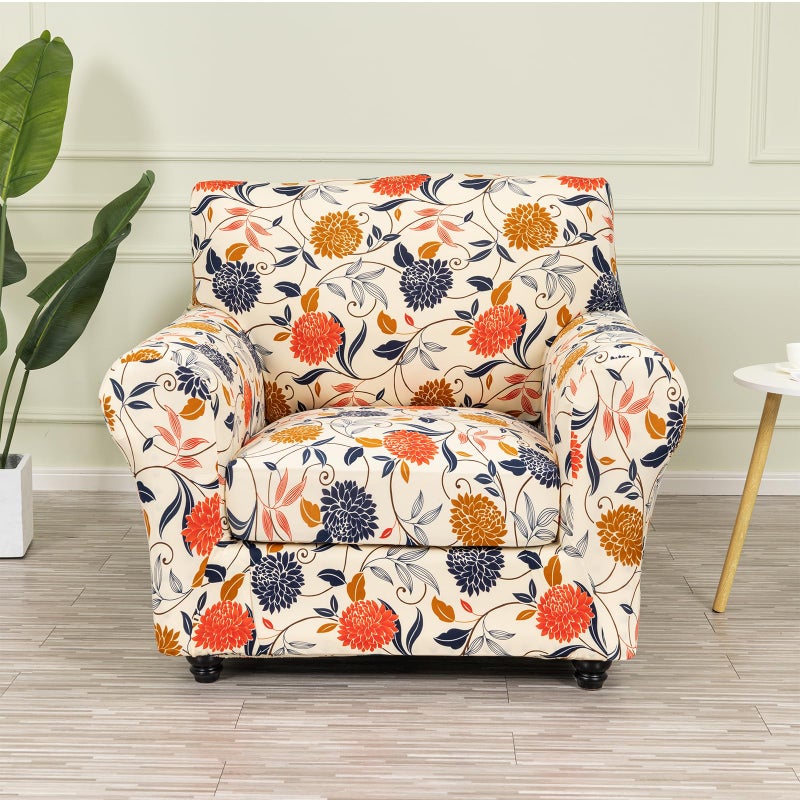 CRFATOP CRFATOP 2 Piece Soft Chair Covers for Dogs Stretch Armchair Cover Slipcovers for 1 Seater Chair Slip Cover Washable Sofa Furniture Covers with 1 Individual Cushion CoversSmall01 