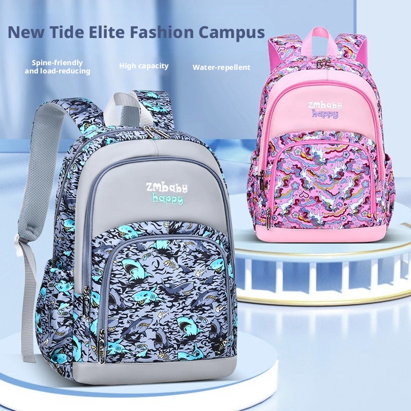 Sesame Kids Backpack, Primary School, Boys Grades 1-3, Cartoon, Large Capacity - Image 1