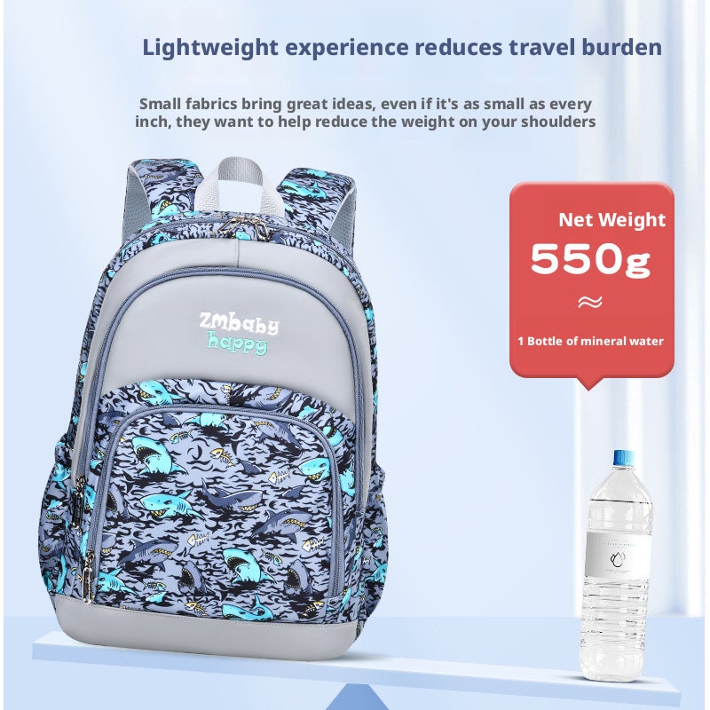 Sesame Kids Backpack, Primary School, Boys Grades 1-3, Cartoon, Large Capacity - Image 4